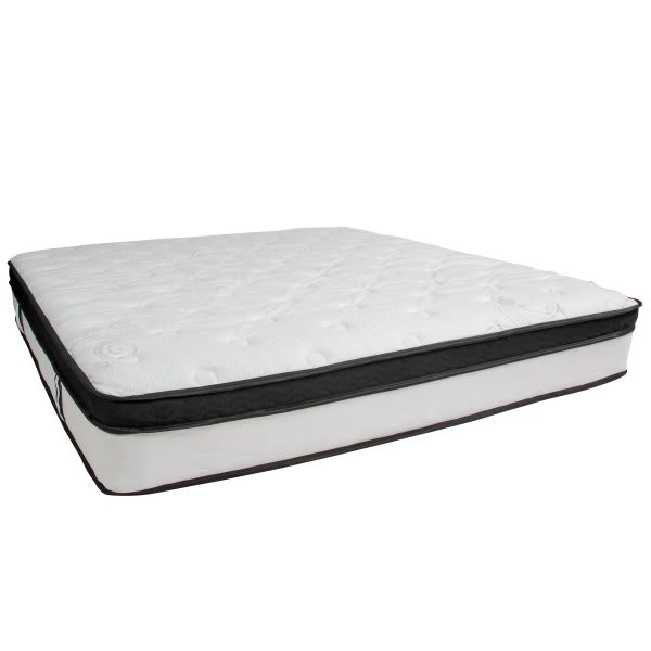 Flash Furniture 12 Inch Memory Foam And Pocket Spring Mattress King