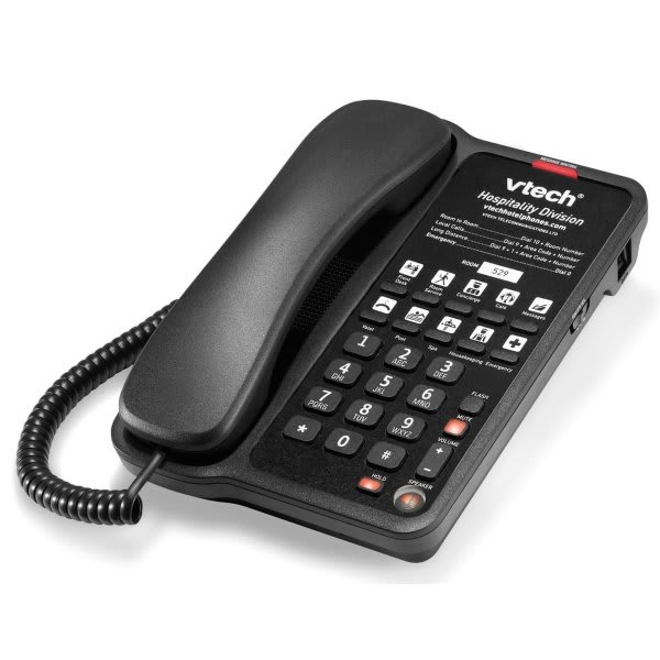 Vtech A1210-A Classic Single Line Black Speakerphone With Five Speed Dials