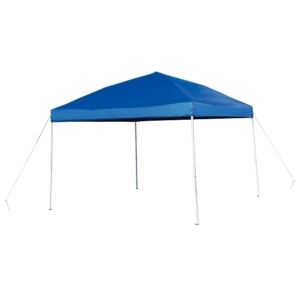 Flash Furniture 10'X10' Blue Pop Up Event Straight Leg Canopy Tent
