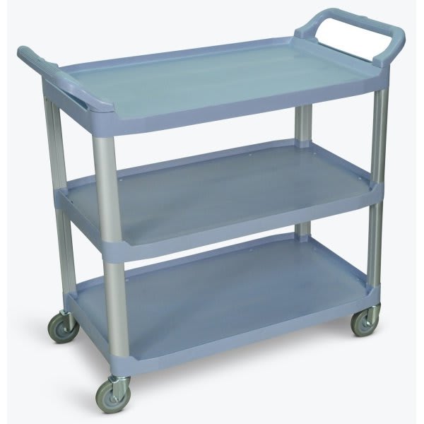 Luxor Large Serving Cart - Three Shelves Grey