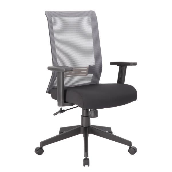 Boss Office Products Mesh Task Chair, Grey/Black