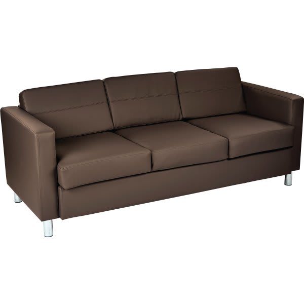 Worksmart Java Pacific Sofa With Chrome Finish Legs