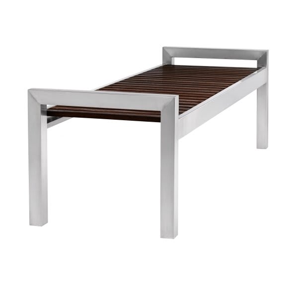 Commercial Zone Modtec™ Woodgrain And Ss Bench 5-Foot