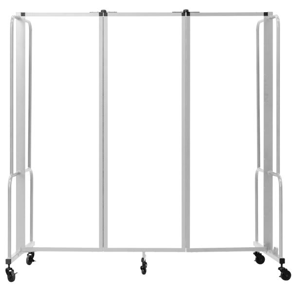 National Public Seating Room Divider, 6' Height, 3 Sections