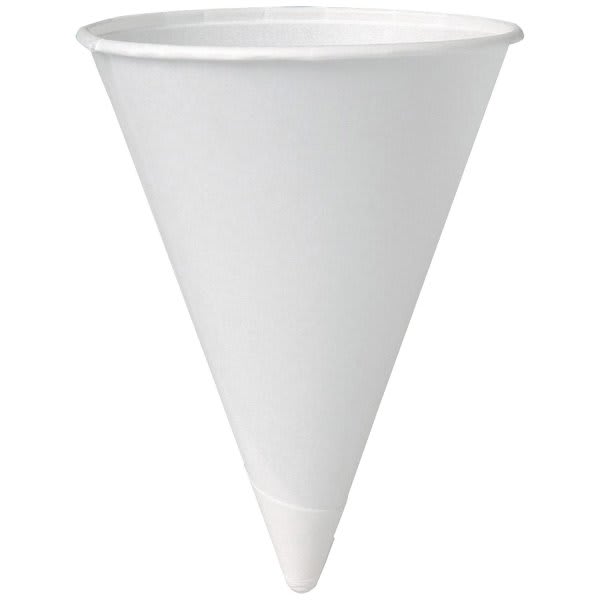 Solo Cup Paper Cone 4 Oz Treated Unprinted Case Of 5000