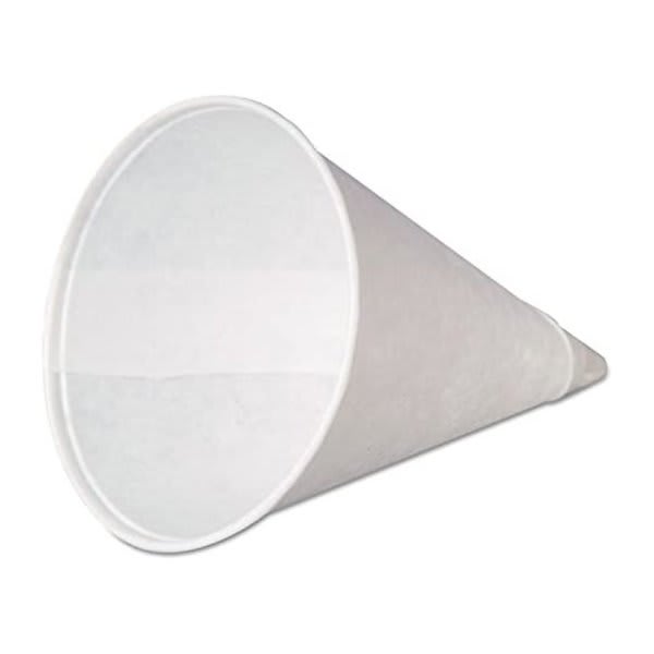 Gen Genpak 4oz Drywax Cone Cup Rolled Rim Case Of 5000