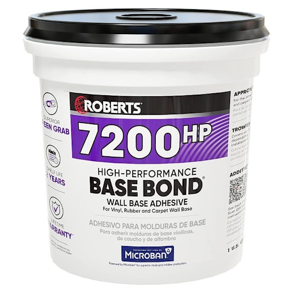 ROBERTS High-Performance BASE BOND Wall Base Adhesive - 1 Gal. (3.78 L)