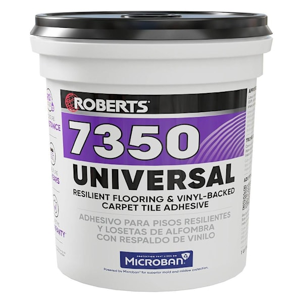 ROBERTS Universal Resilient Flooring & Vinyl-Backed Carpet Adhesive, 1 Gallon