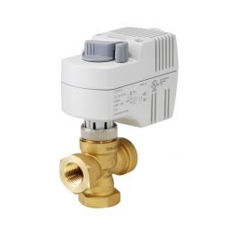 Siemens 242-00233 1" NPT 3-Way Diverting Zone Valve 2-Position S/R 24V