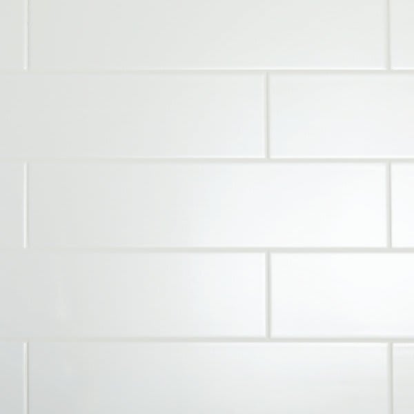 Daltile Restore 4" X 16" Ceramic, Bright White, Subway Tile 13.20 Sq. Ft Coverage Case Of 20