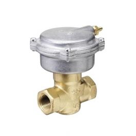 Siemens 257-02012B 3/4" 2-Way Valve Assembly N/C 3-8 PSI Brass FEM x FEM 6.3Cv