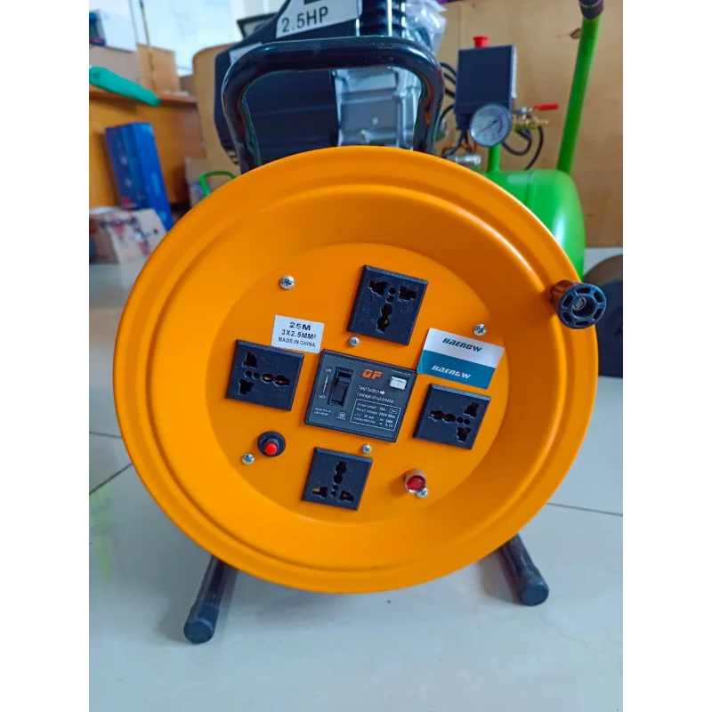 25M 3-Core Extension Reel with Built-In Circuit Breaker
