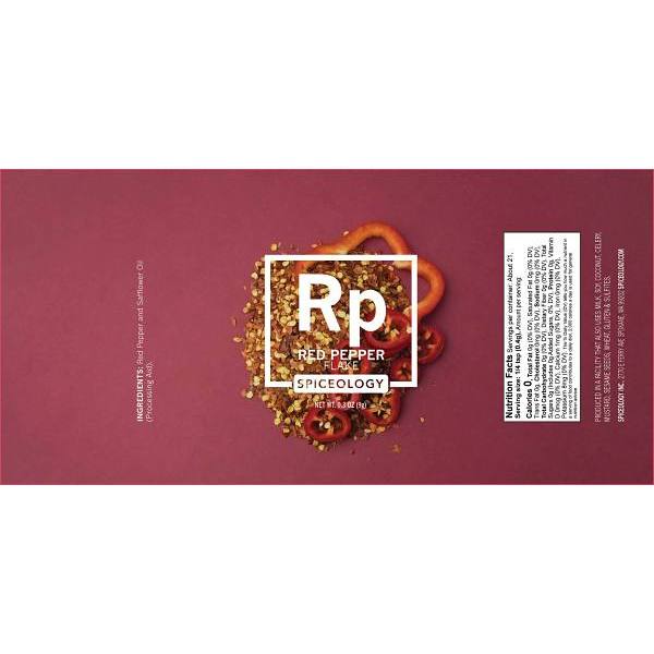 Spiceology Crushed Red Pepper 0.3oz Sachet Case Of 250
