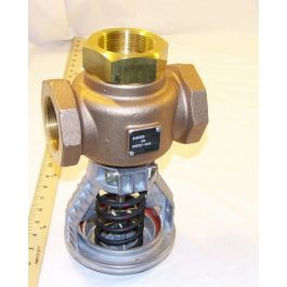 Siemens 270-03206 2" 3-Way Mixing Valve Assembly 4" Pneumatic Actuator 10-15 PSI 40Cv