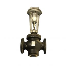 Siemens Building Technology 277-05980 2.5" 2-Way Valve Actuator Assembly Flange N/O 63Cv 8" Top 125 PSI