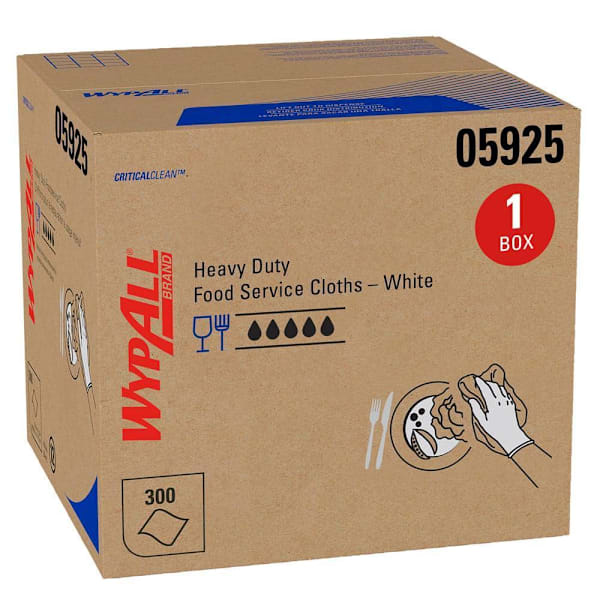Wypall Criticalclean X70 Foodservice Cleaning Cloths, Case Of 300