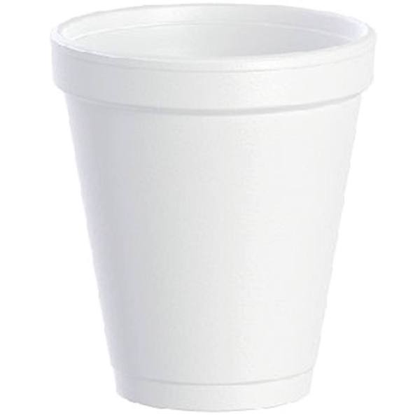 Dart J Cup Insulated Foam Cup, 6 Oz, White, Case Of 1000