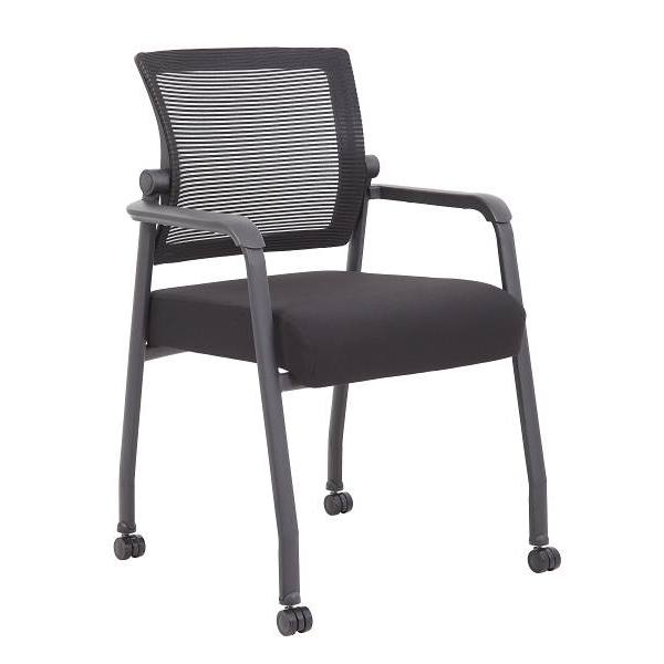 Boss Office Products Rolling Guest Chair