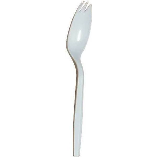 Primesource White Medium Weight Polypropylene Spork Case Of 1000