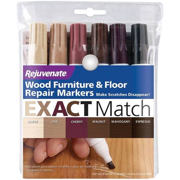 Rejuvenate Wood Furniture And Floor Repair Markers (6-Case)