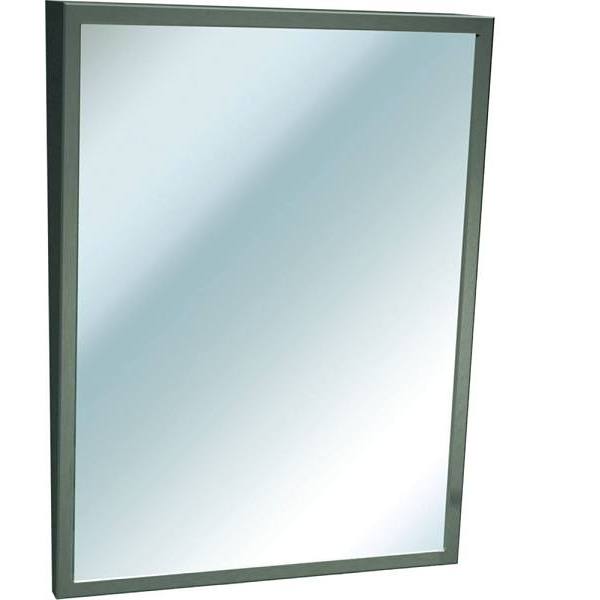 Asi American Specialities, Inc. 24 In. X 36 In. Bathroom Vanity Mirror In Stainless Steel