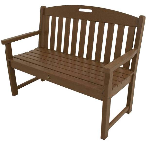 Trex Outdoor Furniture Yacht Club 48 In. Plastic Patio Bench (Tree House)