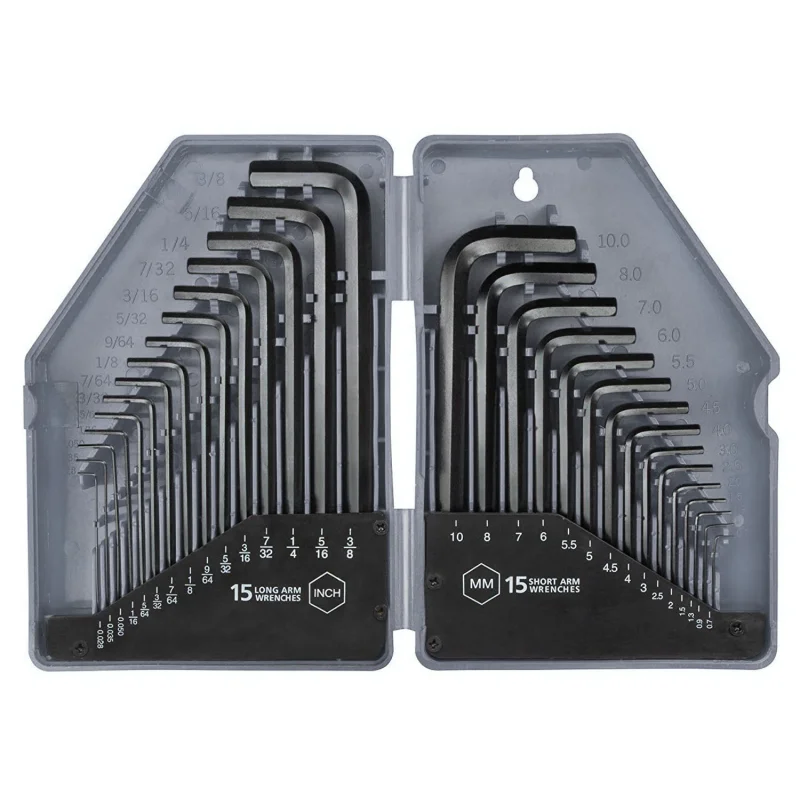 30pc Metric & Imperial Hex Key Set