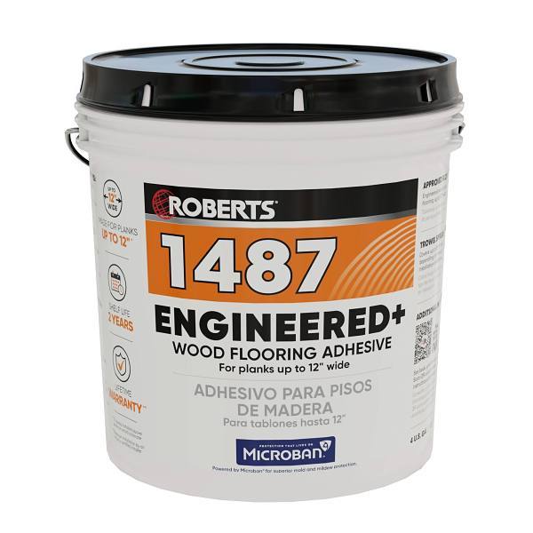 Roberts Engineered+ Wood Flooring Adhesive, 1 Gallon (3.78 L)