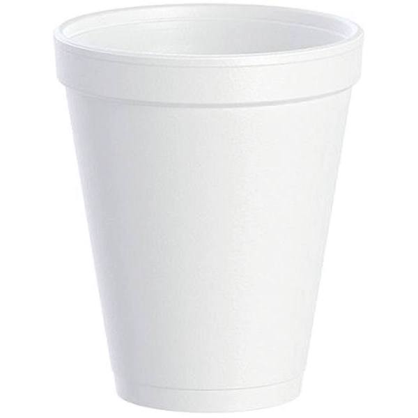 Dart J Cup Insulated Foam Cup, 10 Oz, White, Case Of 1000