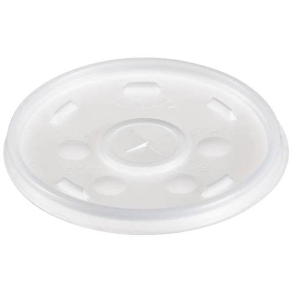 Dart 12-Series Translucent Straw Slotted Lid, Case Of 1000