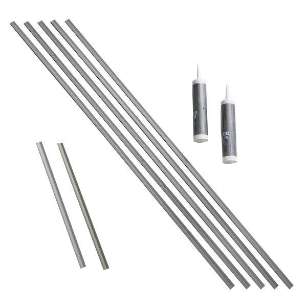 Fasade Backsplash Accessory Kit, Argent Silver