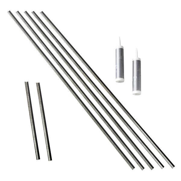 Fasade Backsplash Accessory Kit, Crosshatch Silver