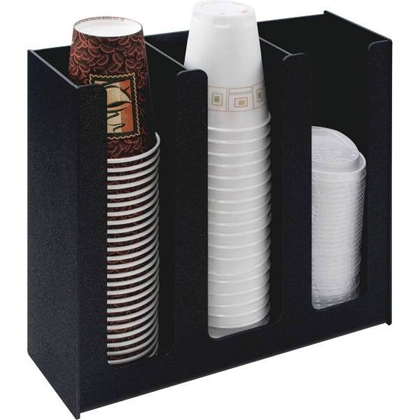 Vertiflex 3-Column Cup And Lid Holder Organizer