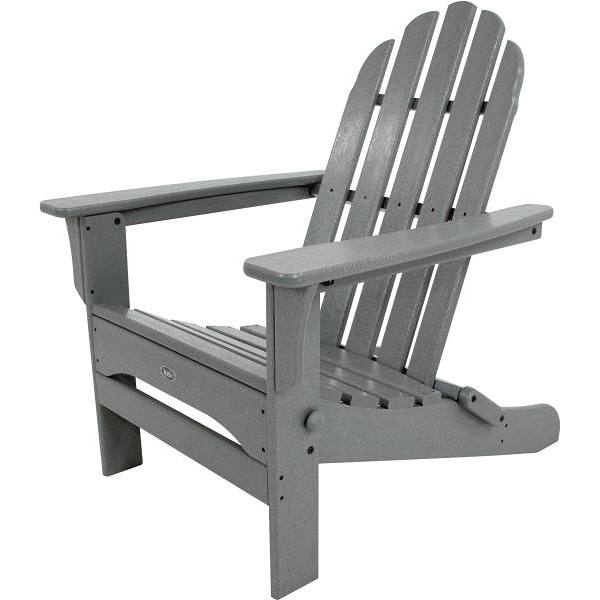 Trex Outdoor Furniture Cape Cod Stepping Stone Folding Plastic Adirondack Chair