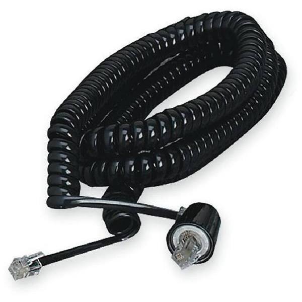 Softalk 25 Ft. Twisstop Detangler W/ Coiled Phone Cord (Black)