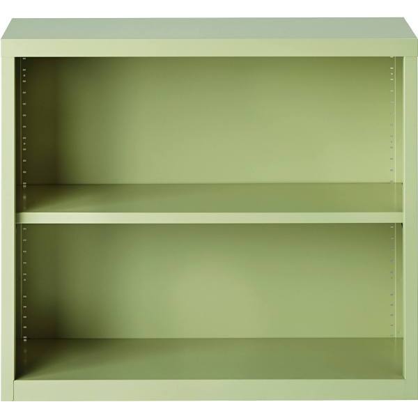 Hirsh 30 " H Putty Metal 2-Shelf Standard Bookcase