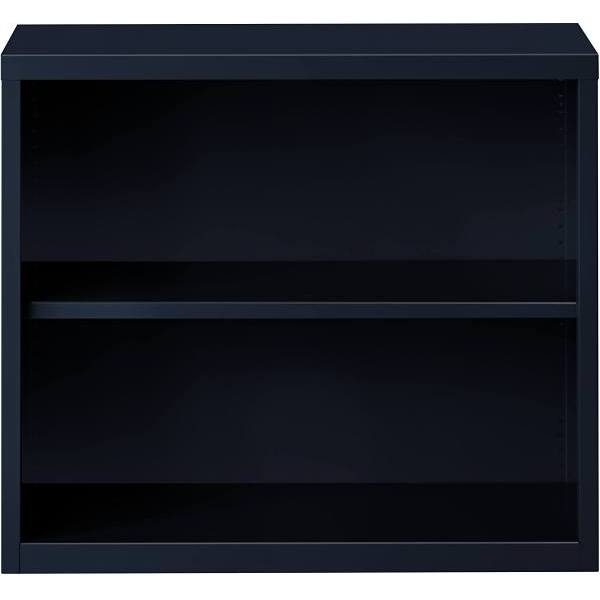 Hirsh 30 " H Black Metal 2-Shelf Standard Bookcase
