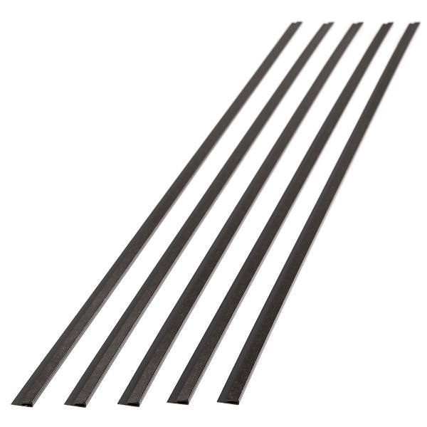 Fasade 47" Vinyl J Trim, Smoked Pewter, Package Of 5