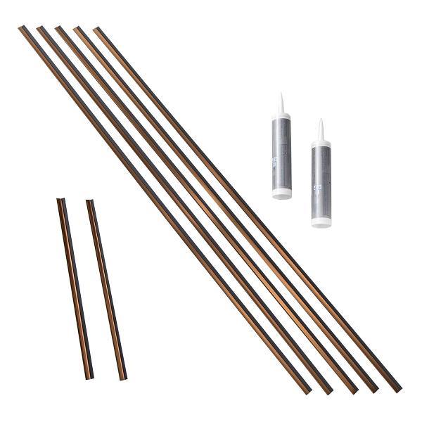 Fasade Backsplash Large Profile Accessory Kit, Oil Rubbed Bronze