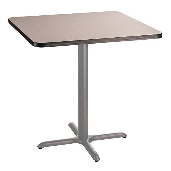 National Public Seating Café Table 36" Sq X 36"HCore/T-Mold Grey Nebula