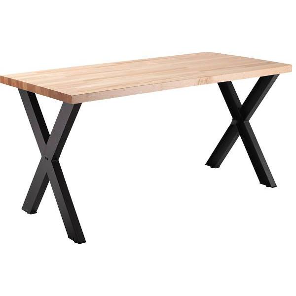 National Public Seating Collaborator Table 30" X 60" X 30" Butcherblock Top