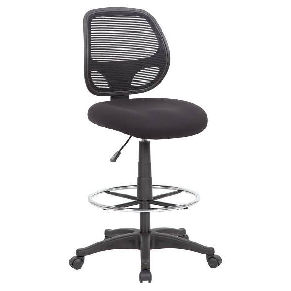 Boss Commercial Grade Mesh-Back Armless Drafting Chair