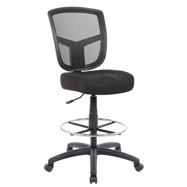 Boss Contract Grade Drafting Chair Mesh Back Large Back And Seat Cushion