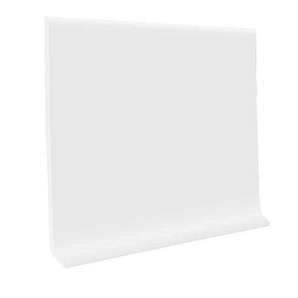 Roppe Vinyl Wallbase Cove 4inx48in Snow Case Of 16