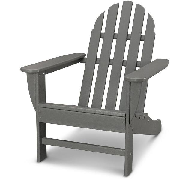 Cape SoleilVerde Modern Adirondack Chair In Slate Gray