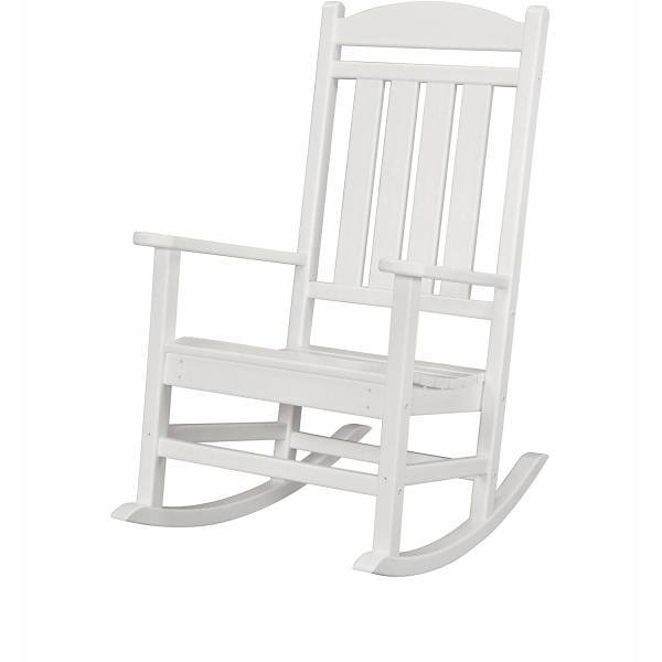 Cape Soleil Verde Porch Rocker In White