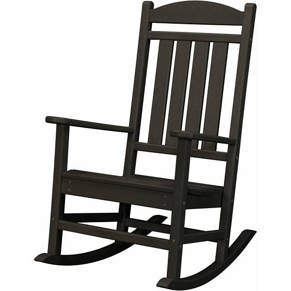 Cape Soleil Verde Porch Rocker In Black