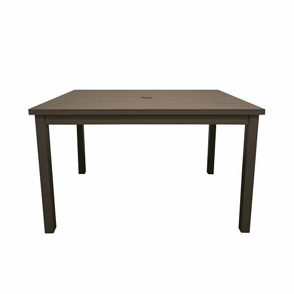 Grosfillex 48x34 Inch Sigma Table, 100% Aluminum, Fusion Bronze