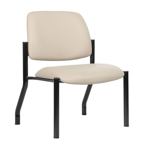 Boss Office Products Heavy Duty/Comfortable Mid Back Guest Chair Bge/Blk