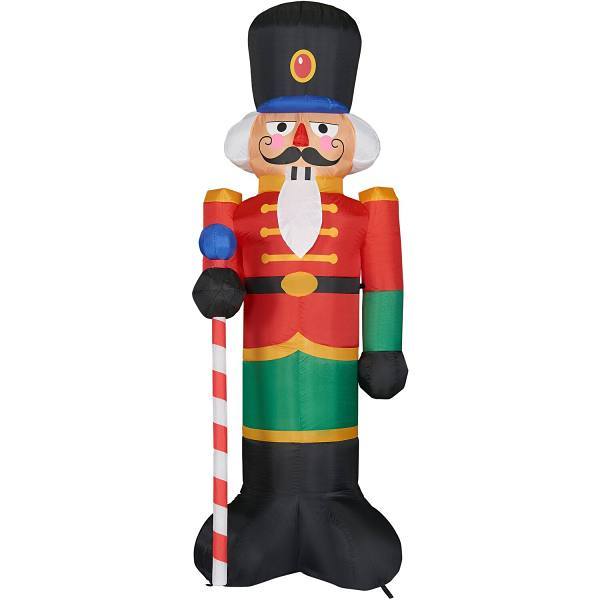 Fraser Hill Farm 10' Pre-Lit Inflatable Nutcracker